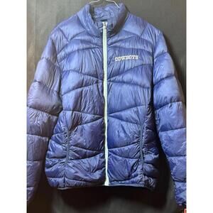 NFL Vintage Dallas Cowboys Puffer Jacket Men's 2X G-III Apparel Blue Embroidered